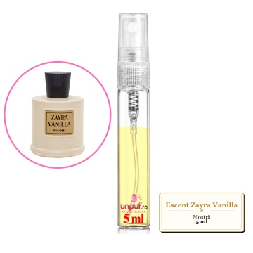 Mostra fiola din Parfumul Escent Zayra Vanilla, decant sticla cu pulverizator - Img 4