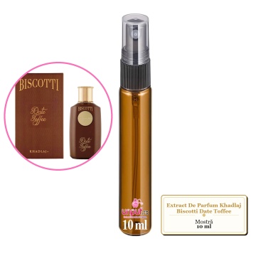Mostra fiola din Parfumul Extract De Parfum Khadlaj Biscotti Date Toffee, decant sticla cu pulverizator - Img 3