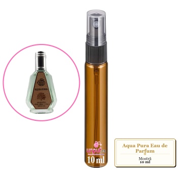 Mostra fiola din Parfumul Fragrance World Aqua Pura Eau de Parfum, decant sticla cu pulverizator - Img 4