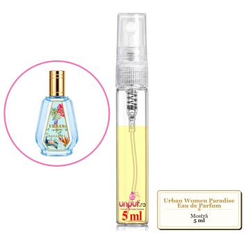 Mostra fiola din Parfumul Fragrance World Urban Women Paradise Eau de Parfum, decant sticla cu pulverizator - Img 3