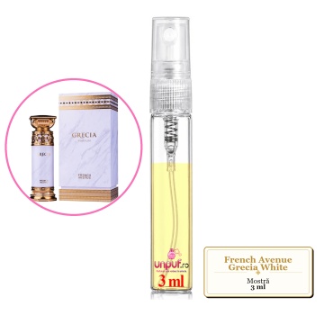 Mostra fiola din Parfumul French Avenue Grecia White, decant sticla cu pulverizator - Img 3