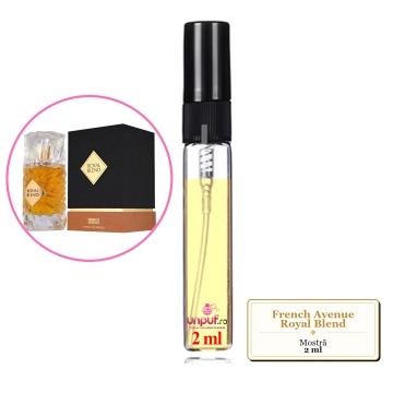 Mostra fiola din Parfumul French Avenue Royal Blend, decant sticla cu pulverizator