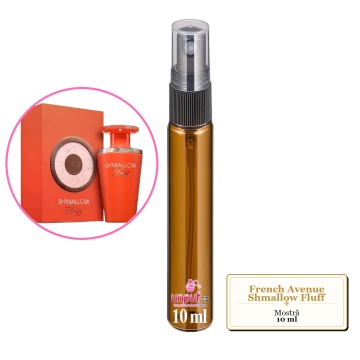 Mostra fiola din Parfumul French Avenue Shmallow Fluff, decant sticla cu pulverizator