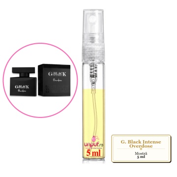 Mostra fiola din Parfumul G. Black Intense Overdose, decant sticla cu pulverizator - Img 4
