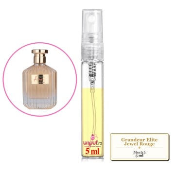 Mostra fiola din Parfumul Grandeur Elite Jewel Rouge, decant sticla cu pulverizator - Img 4