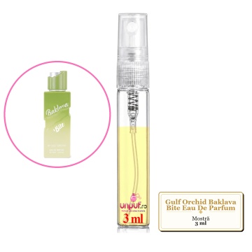 Mostra fiola din Parfumul Gulf Orchid Baklava Bite Eau De Parfum, decant sticla cu pulverizator
