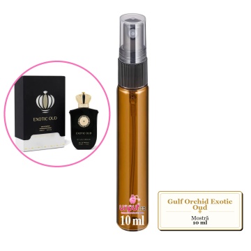 Mostra fiola din Parfumul Gulf Orchid Exotic Oud, decant sticla cu pulverizator