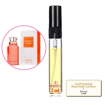 Mostra fiola din Parfumul Gulf Orchid Heavenly Lychee, decant sticla cu pulverizator