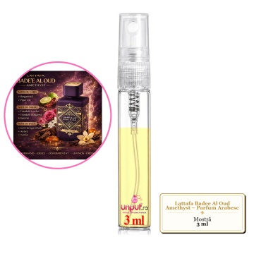 Mostra fiola din Parfumul Lattafa Badee Al Oud Amethyst – Parfum Arabesc, decant sticla cu pulverizator - Img 2