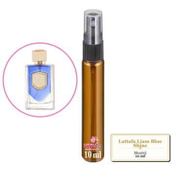 Mostra fiola din Parfumul Lattafa Liam Blue Shine, decant sticla cu pulverizator