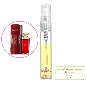 Mostra fiola din Parfumul Lattafa Mayar Cherry Intense, decant sticla cu pulverizator - Img 2