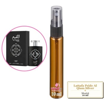 Mostra fiola din Parfumul Lattafa Pride Al Qiam Silver, decant sticla cu pulverizator - Img 3