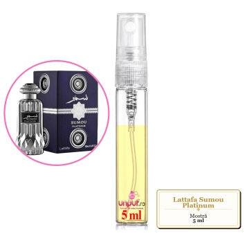 Mostra fiola din Parfumul Lattafa Sumou Platinum, decant sticla cu pulverizator - Img 4