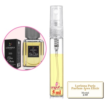 Mostra fiola din Parfumul Lorinna Paris Ares Elixir, decant sticla cu pulverizator - Img 3