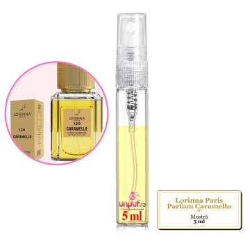 Mostra fiola din Parfumul Lorinna Paris Caramello, decant sticla cu pulverizator - Img 3