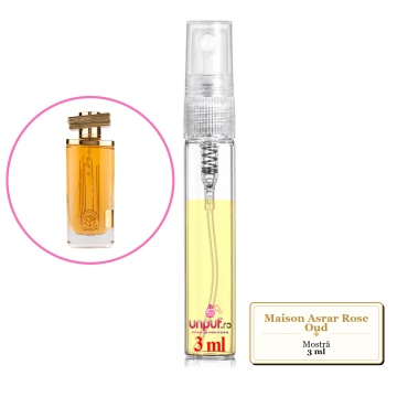 Mostra fiola din Parfumul Maison Asrar Rose Oud, decant sticla cu pulverizator - Img 3