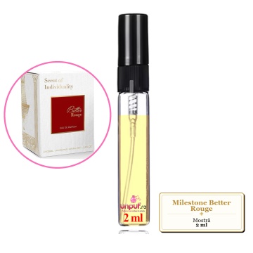 Mostra fiola din Parfumul Milestone Better Rouge, decant sticla cu pulverizator
