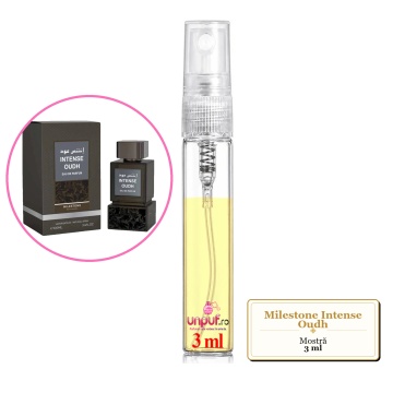Mostra fiola din Parfumul Milestone Intense Oudh, decant sticla cu pulverizator - Img 3
