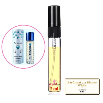 Mostra fiola din Parfumul Parfumat 711 Bianco White, decant sticla cu pulverizator