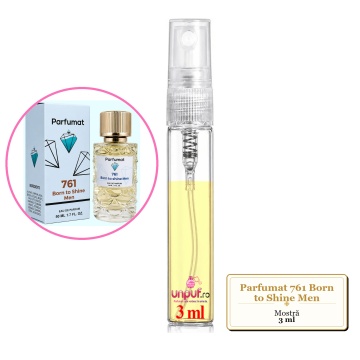 Mostra fiola din Parfumul Parfumat 761 Born to Shine Men, decant sticla cu pulverizator - Img 2