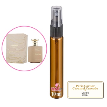 Mostra fiola din Parfumul Paris Corner Caramel Cascade, decant sticla cu pulverizator