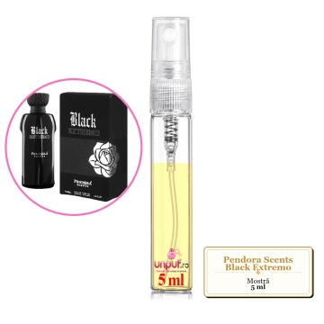 Mostra fiola din Parfumul Pendora Scents Black Extremo, decant sticla cu pulverizator - Img 4