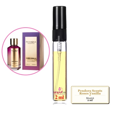 Mostra fiola din Parfumul Pendora Scents Roses Vanilla, decant sticla cu pulverizator - Img 2