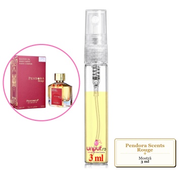 Mostra fiola din Parfumul Pendora Scents Rouge, decant sticla cu pulverizator - Img 3