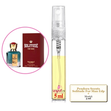 Mostra fiola din Parfumul Pendora Scents Solitude For Man Edp, decant sticla cu pulverizator - Img 4