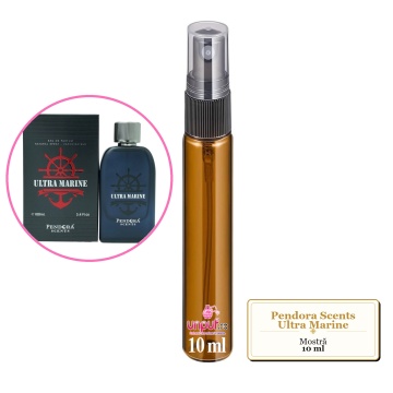Mostra fiola din Parfumul Pendora Scents Ultra Marine, decant sticla cu pulverizator