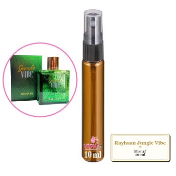 Mostra fiola din Parfumul Rayhaan Jungle Vibe, decant sticla cu pulverizator - Img 1