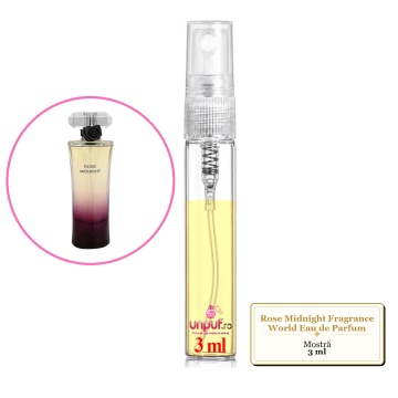 Mostra fiola din Parfumul Rose Midnight Fragrance World Eau de Parfum, decant sticla cu pulverizator - Img 3