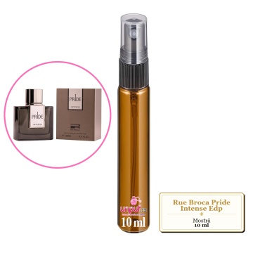 Mostra fiola din Parfumul Rue Broca Pride Intense Edp, decant sticla cu pulverizator