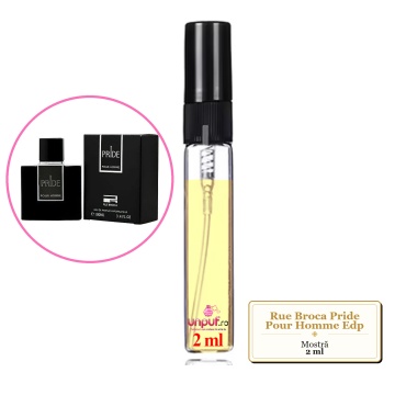 Mostra fiola din Parfumul Rue Broca Pride Pour Homme Edp, decant sticla cu pulverizator