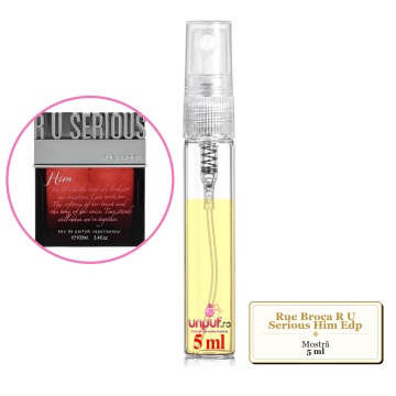 Mostra fiola din Parfumul Rue Broca R U Serious Him Edp, decant sticla cu pulverizator - Img 4