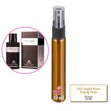 Mostra fiola din Parfumul Tad Angel Pure Touch Noir, decant sticla cu pulverizator