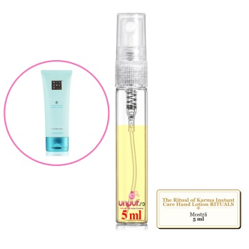Mostra fiola din Parfumul The Ritual of Karma Instant Care Hand Lotion RITUALS, decant sticla cu pulverizator - Img 2