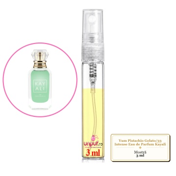 Mostra fiola din Parfumul Yum Pistachio Gelato/33 Intense Eau de Parfum Kayali , decant sticla cu pulverizator - Img 3