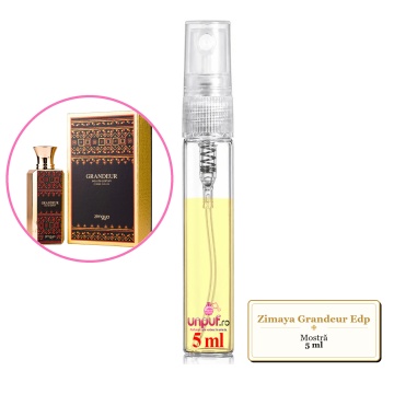 Mostra fiola din Parfumul Zimaya Grandeur Edp, decant sticla cu pulverizator - Img 4