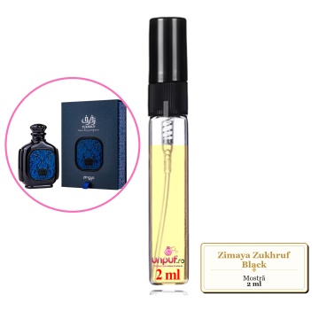 Mostra fiola din Parfumul Zimaya Zukhruf Black, decant sticla cu pulverizator - Img 2