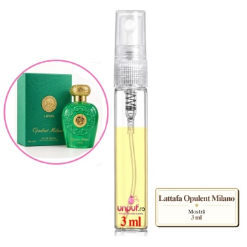 Mostra Fiola Lattafa Opulent Milano, Decant Sticla Cu Pulverizator - Img 4