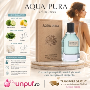 Parfum Aqua Pura Eau de Parfum 70ml, tip arăbesc, Unisex, Damă, Bărbat - Img 9