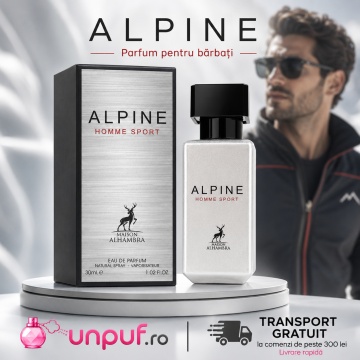 Parfum Arăbesc Alhambra Alpine Homme Sport 30 ml, Apă de Parfum Bărbați, Maison Alhambra, Inspirat Allure Homme Sport, Aromă Aromatic Lemnoasă Fresh cu Grapefruit, Bergamotă, Piper, Geranium, Lavandă, Note Acvatice, Ambră, Cedru, Mosc și Vetiver - Img 10