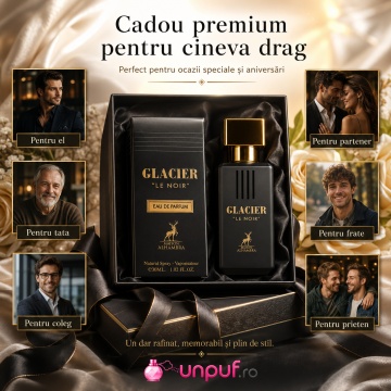 Parfum Arăbesc Alhambra Glacier Le Noir Maison Alhambra 30 ml, Apă de Parfum Bărbați, Aromă Oriental Ambrată, Inspirat Le Male Le Parfum - Img 7