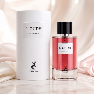 Parfum Arăbesc Alhambra L’Oudh Maison Alhambra 100 ml, Apă de Parfum Unisex, Damă și Bărbat, Aromă Oriental Oud Lemnoasă, Inspirat Oud Ispahan
