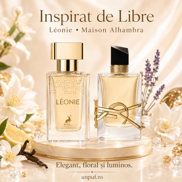 Parfum Arăbesc Alhambra Leonie 30 ml, Apă de Parfum Damă, Maison Alhambra, Inspirat Libre, Aromă Oriental Modernă cu Note Fructate, Bergamotă, Condimente, Iasomie, Trandafir, Note Lemnoase, Cedru, Ambră, Mosc și Vanilie - Img 7