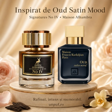Parfum Arăbesc Alhambra Signatures No. IV Maison Alhambra 50 ml, Apă de Parfum Unisex, Damă și Bărbat, Aromă Verde Aromatică, Inspirat Oud Satin Mood - Img 8