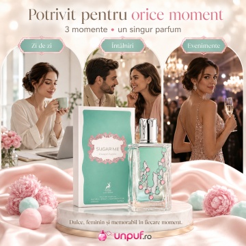 Parfum Arăbesc Alhambra Sugar Me Candy Floss Maison Alhambra 100 ml, Apă de Parfum Damă, Aromă Gurmand Dulce, Inspirat Sweet Like Candy - Img 6
