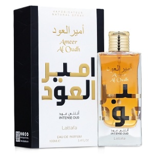 Parfum Arăbesc Ameer Al Oudh Intense Lattafa 100 ml, Apă de Parfum Unisex, Damă și Bărbat, Inspirat By The Fireplace Maison Margiela, Aromă Oriental Ambrată Lemnoasă Dulce cu Șofran, Nucșoară, Absint, Labdanum, Mușcată, Note Lemnoase, Oud, Pielărie și Van - Img 11