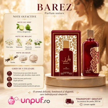 Parfum Arăbesc Ard Al Zaafaran Barez 100 ml, Apă de Parfum Damă, Inspirat My Way, Aromă Florală Luminoasă cu Citrice, Bergamotă, Flori Albe, Tuberoză, Iasomie, Vanilie, Mosc și Note Pudrate - Img 9